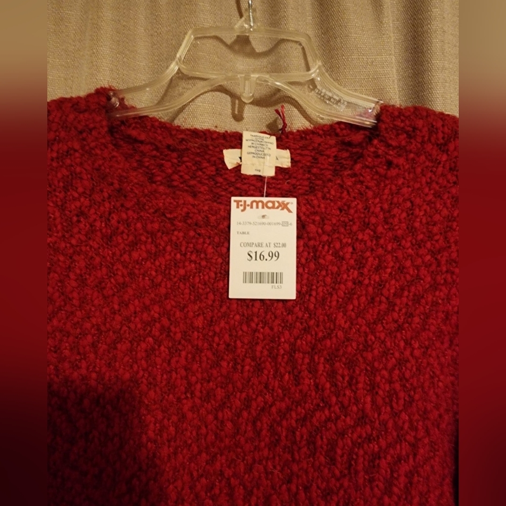 Red Popcorn Sweater (M)